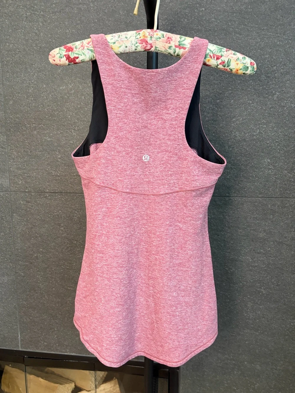 Lululemon Pink Heathered Racerback Tank - Picture 2 of 9